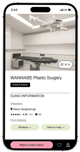 PICKLS booking interface